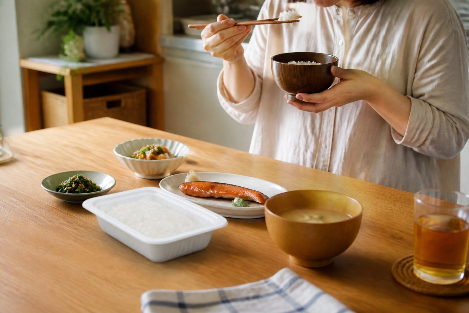 パックご飯 低温製法米のおいしいごはん 150g×40パックとは?特徴・備蓄での使い方・注意点の利用シーンをイメージした画像