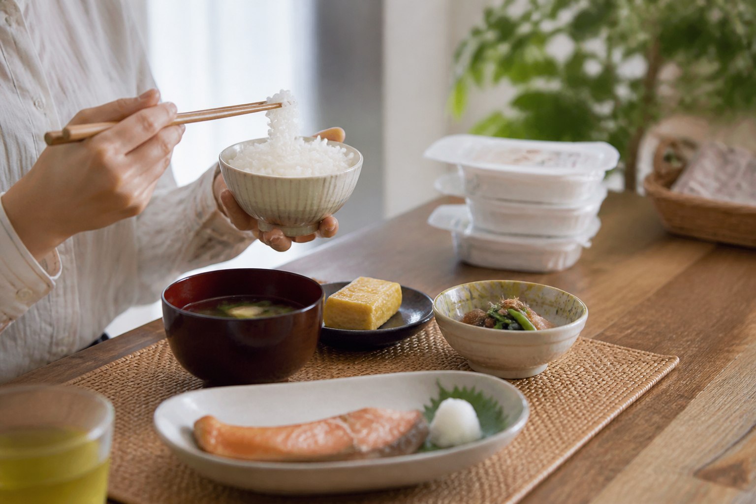 パックご飯「低温製法米のおいしいごはん」200gとは？40食セットの特徴と選び方の利用シーンをイメージした画像