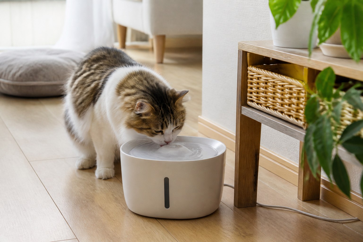 Pet Fountain Elfin E1+とは？特徴・できること・注意点をわかりやすく解説の利用シーンをイメージした画像