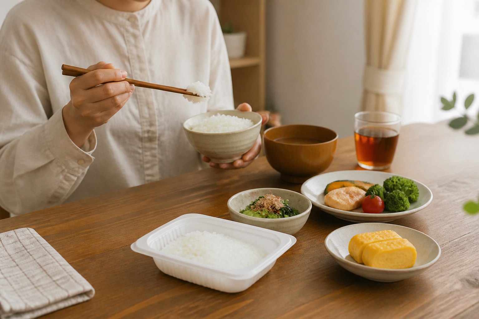 低温製法米のパックごはん 180g×40パックとは?特徴・できること・注意点をわかりやすく解説の利用シーンをイメージした画像