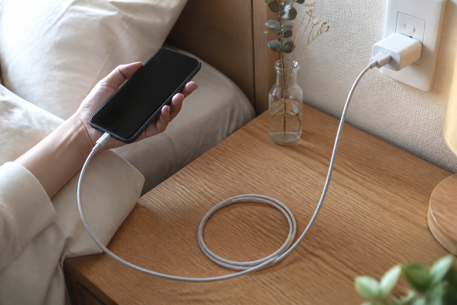 Anker PowerLine III Flow USB-Cケーブルが1,290円に値下がり|前回より500円安い絡まない充電ケーブルの利用シーンをイメージした画像